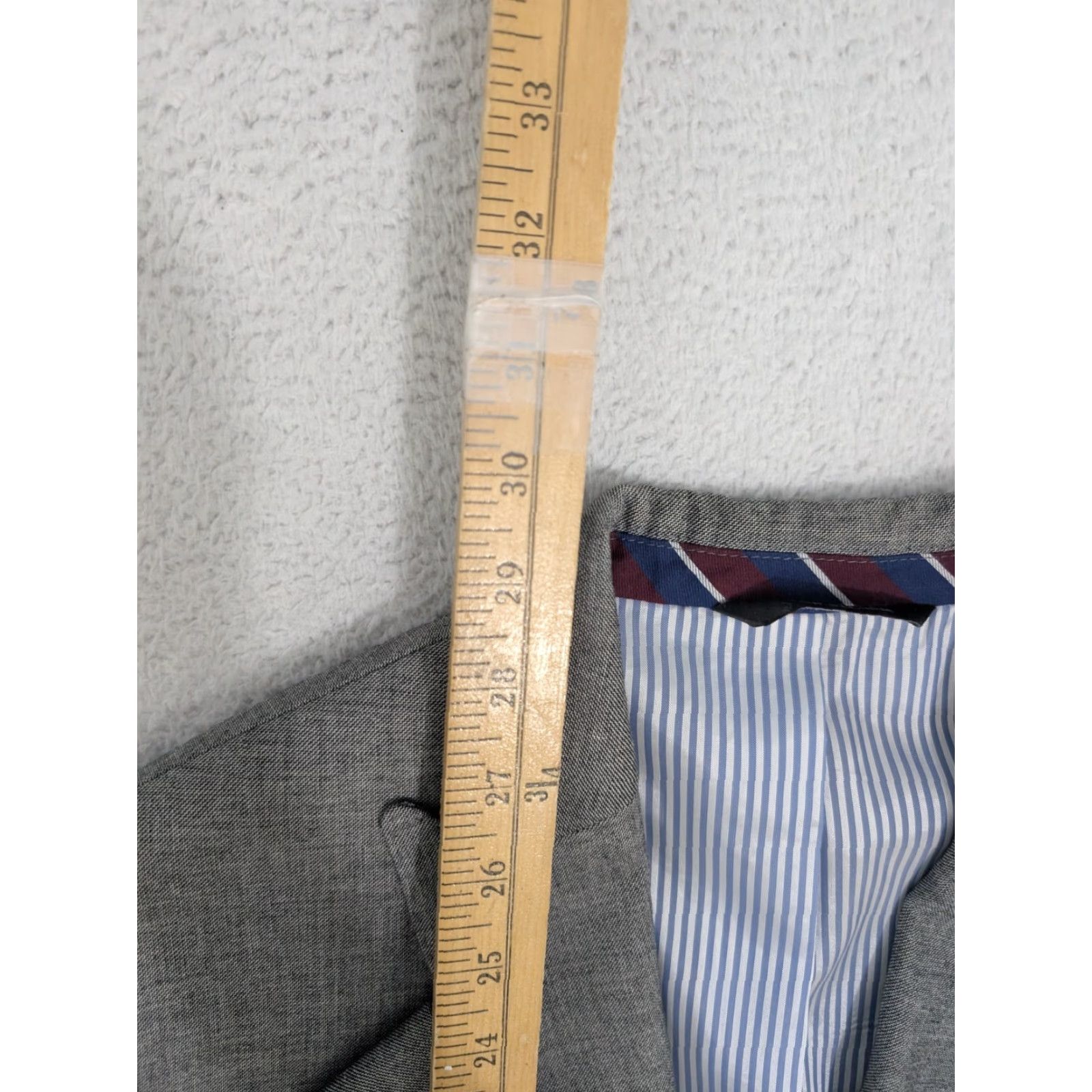 Banana Republic VINTAGE Banana Republic Men's 38S Performance Stretch Wool Blend Slim Gray Blazer Shirt? Size 38R - 6 Thumbnail
