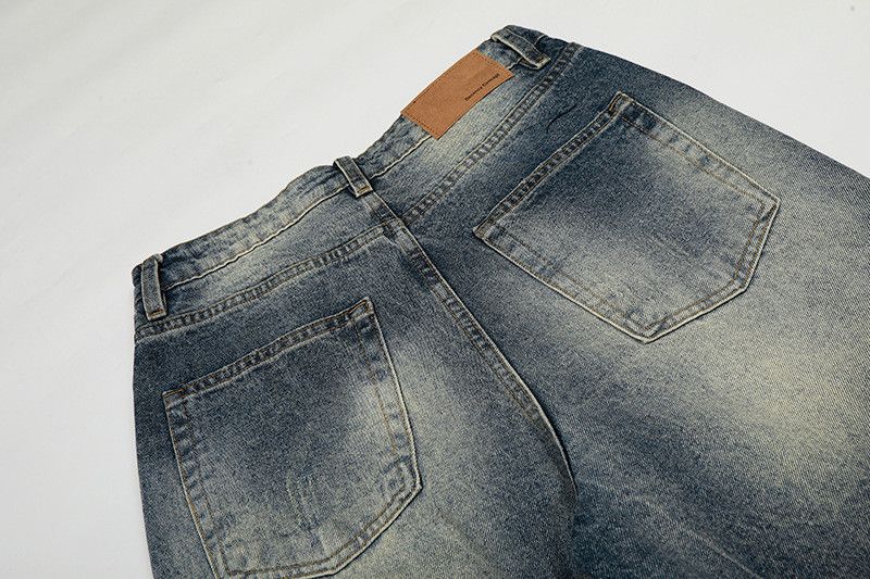 Vintage American retro washed high street scimitar jeans for men Size US 32 / EU 48 - 5 Thumbnail