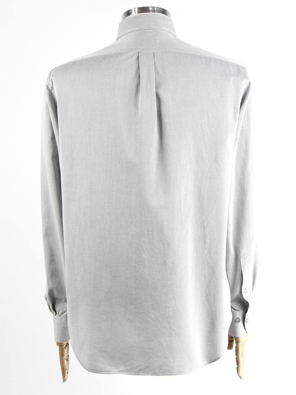 Emporio Armani EMPORIO ARMANI Cotton shirt with logo Size US L / EU 52-54 / 3 - 3 Thumbnail