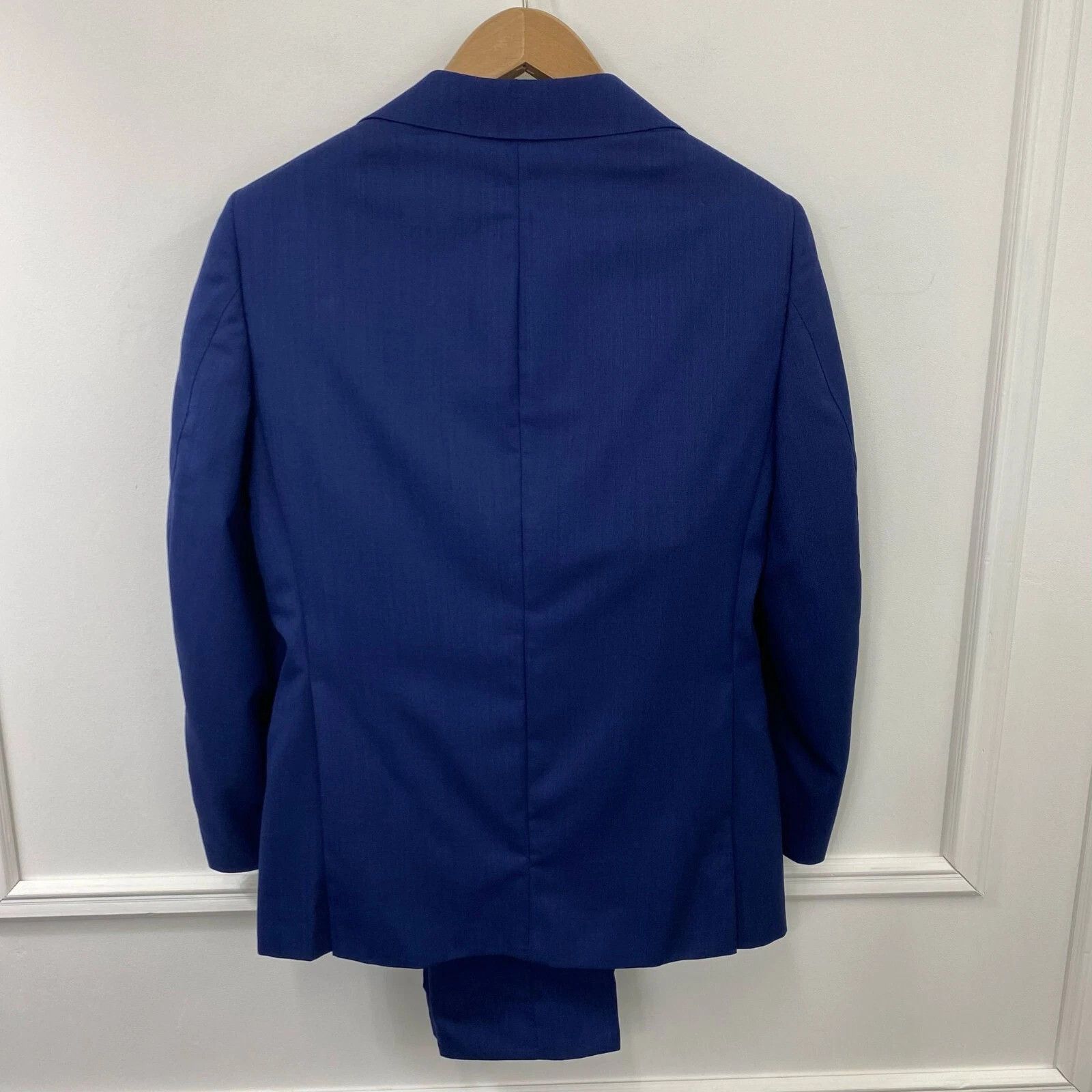 Suitsupply Men Suitsupply Suit La Spalla Blue Wool Vitale Barberis US32 Size 34S - 2 Thumbnail