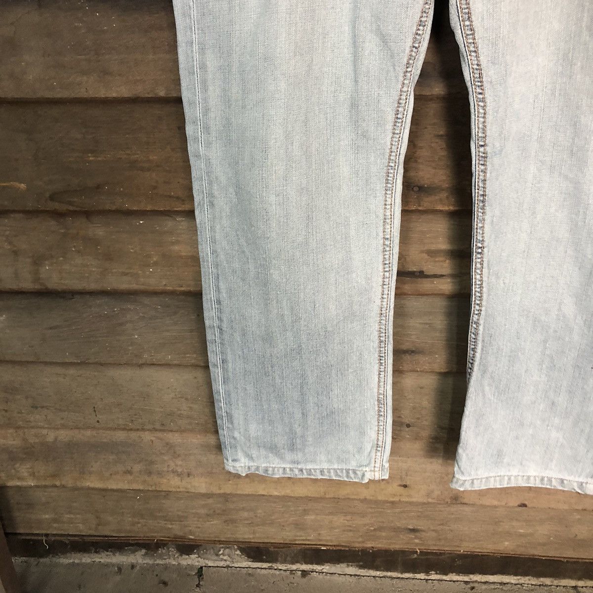 Edwin blue faded distressed ripped vintage Denim Pants #7387