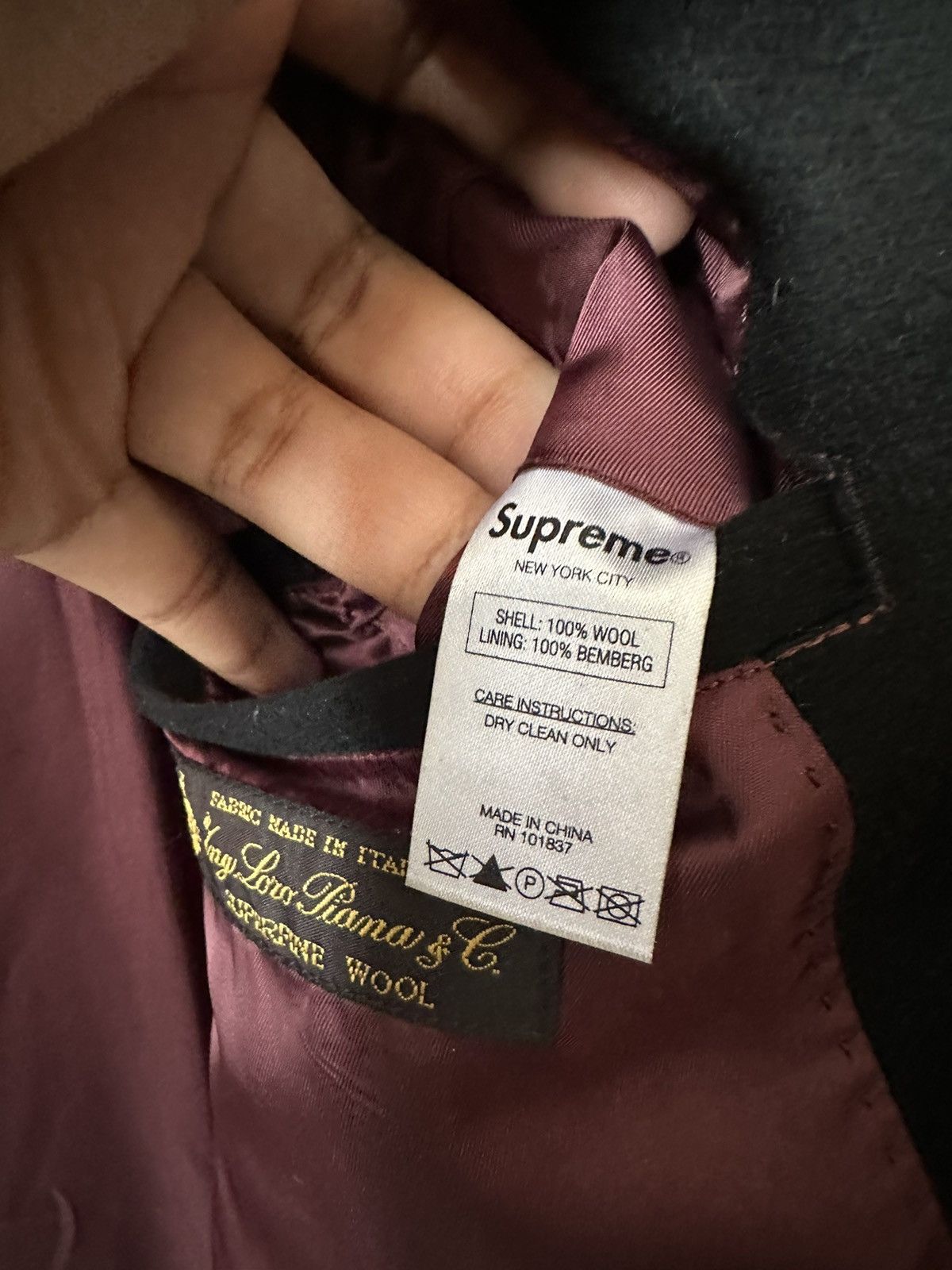 Supreme Supreme Wool Overcoat Loro Piana Fabric Size US L / EU 52-54 / 3 - 5 Thumbnail