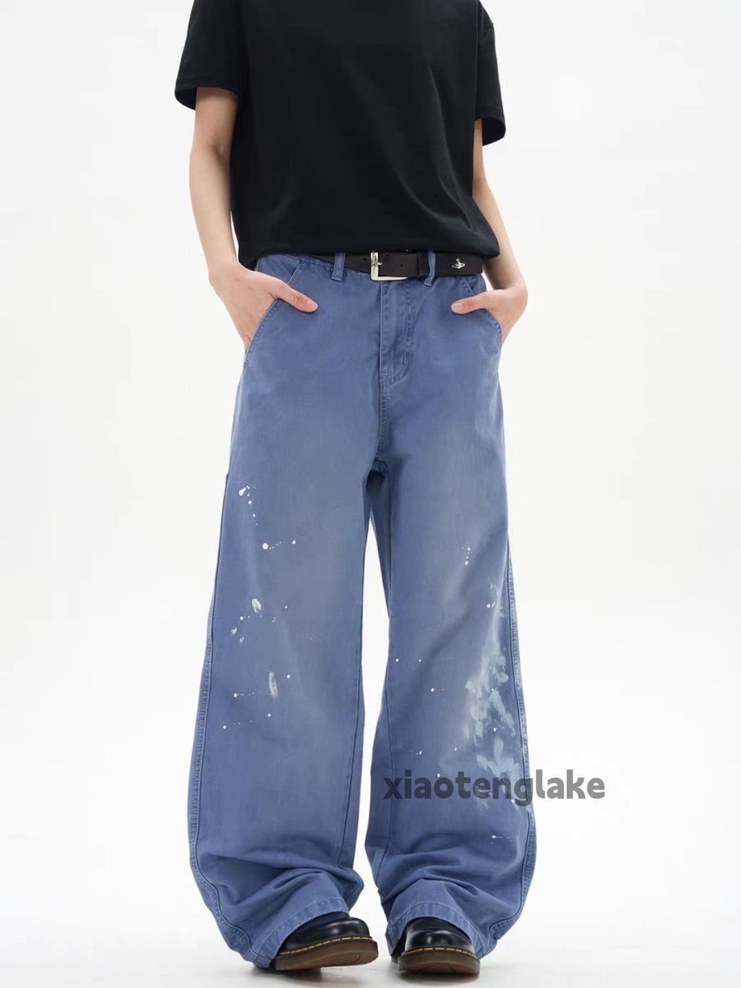 Designer × Japanese Brand × Vintage washed faded loose baggy carpenter paint work pants Size US 32 / EU 48 - 4 Thumbnail
