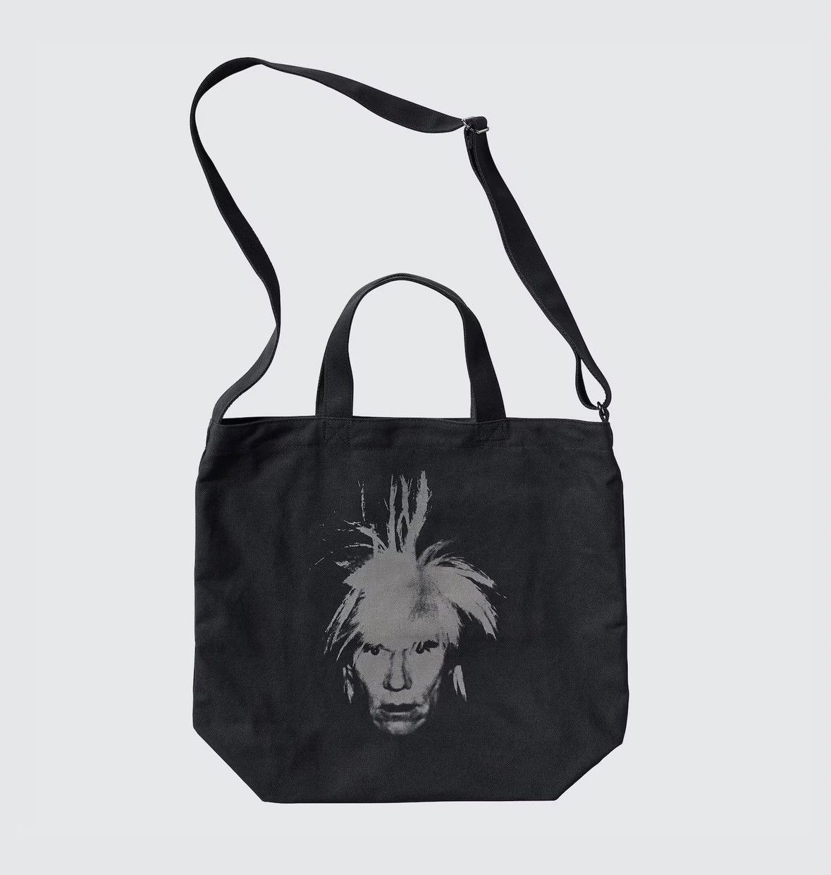 Andy Warhol × Japanese Brand × Kaws KAWS + Warhol 2Way Tote Bag Black Size ONE SIZE - 5 Thumbnail