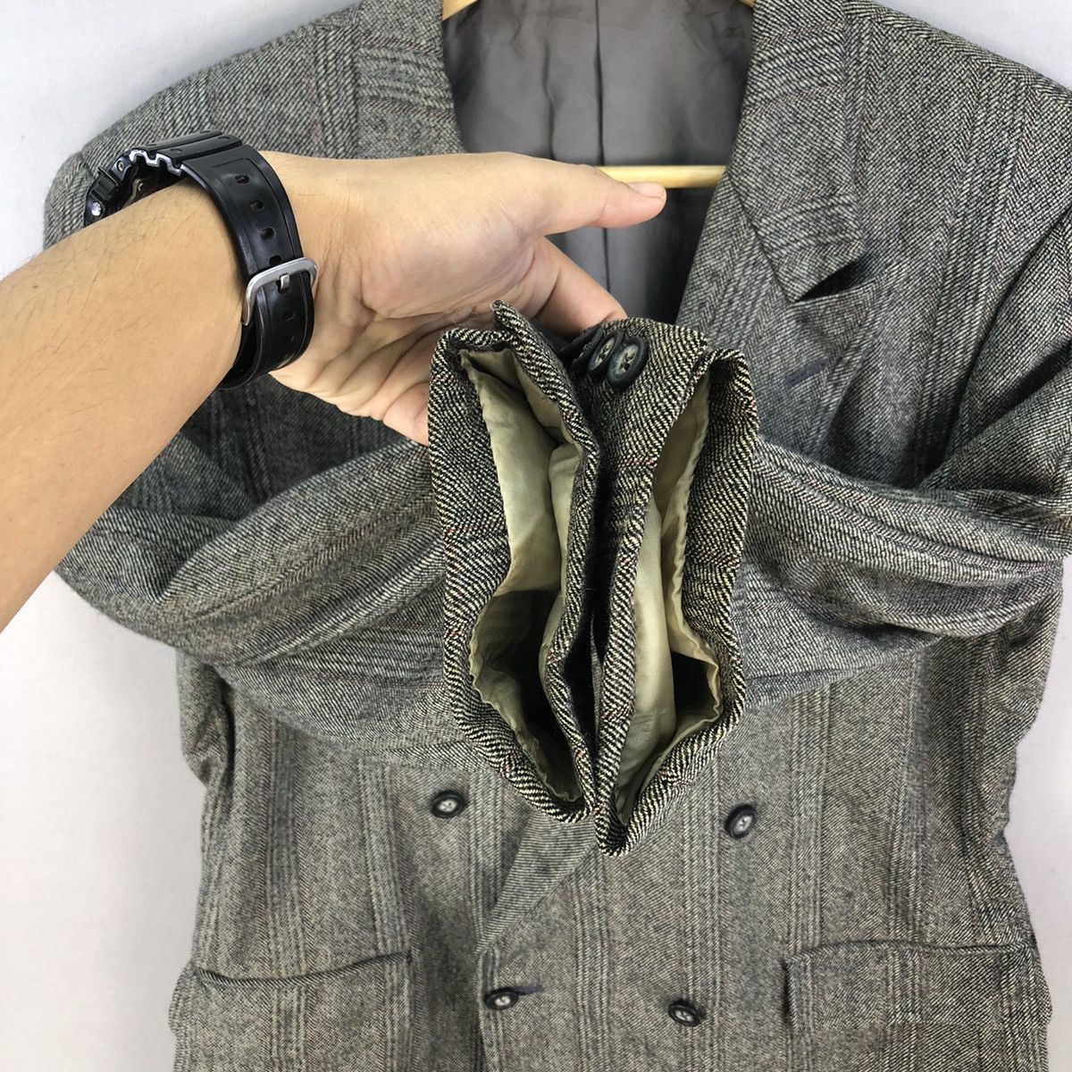 Burberry Vintage 90’s Burberrys Double Breasted Wool Blazer Size US M / EU 48-50 / 2 - 12 Thumbnail