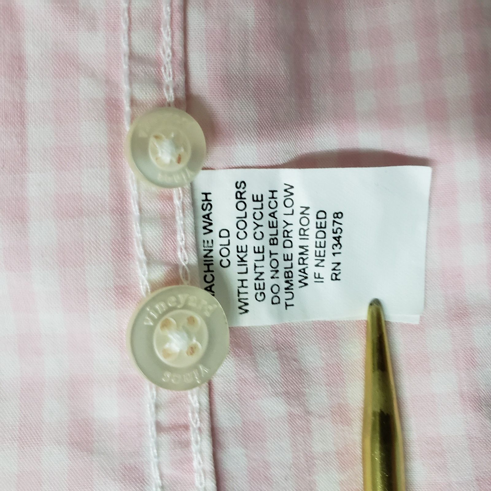 Vineyard Vines Vineyard Vines Whale Shirt Regatta Gingham Check L/S Size US L / EU 52-54 / 3 - 12 Thumbnail