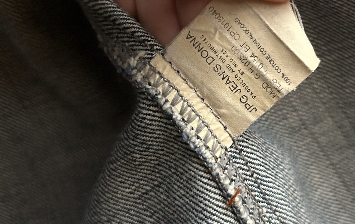 Jean Paul Gaultier JPG Jeans Jean Paul Gaultier Washed Reversed Denim Jacket Size S / US 4 / IT 40 - 16 Thumbnail