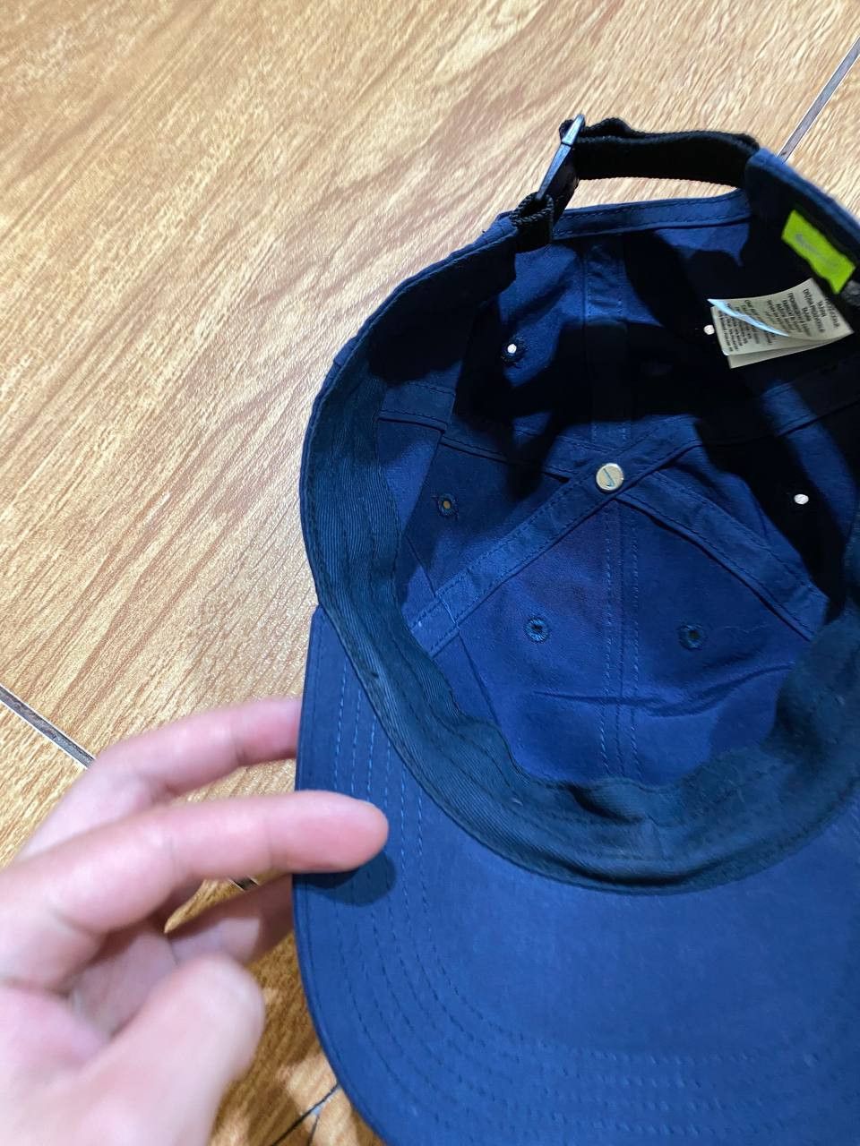 Nike Nike Hats Vintage metal logo Cap Y2K blue streetwear Size ONE SIZE - 11 Thumbnail