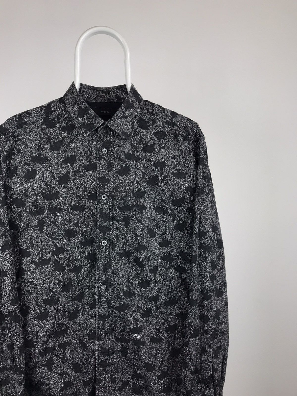 Diesel Diesel Long Sleeve White Black Shirt Size US M / EU 48-50 / 2 - 2 Thumbnail