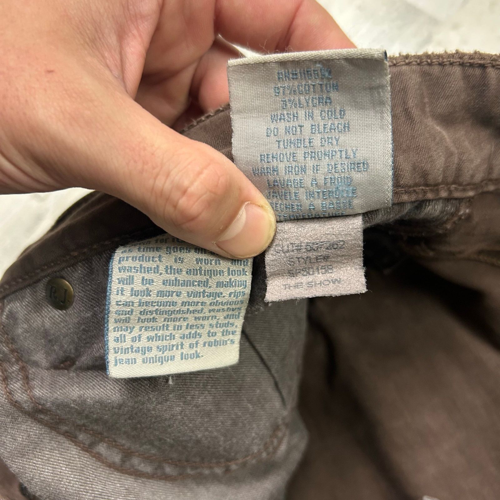 Robins Jeans ROBIN'S JEAN Men's Brown Straight Leg 'The Show' Cargo Pants Size US 29 - 6 Thumbnail