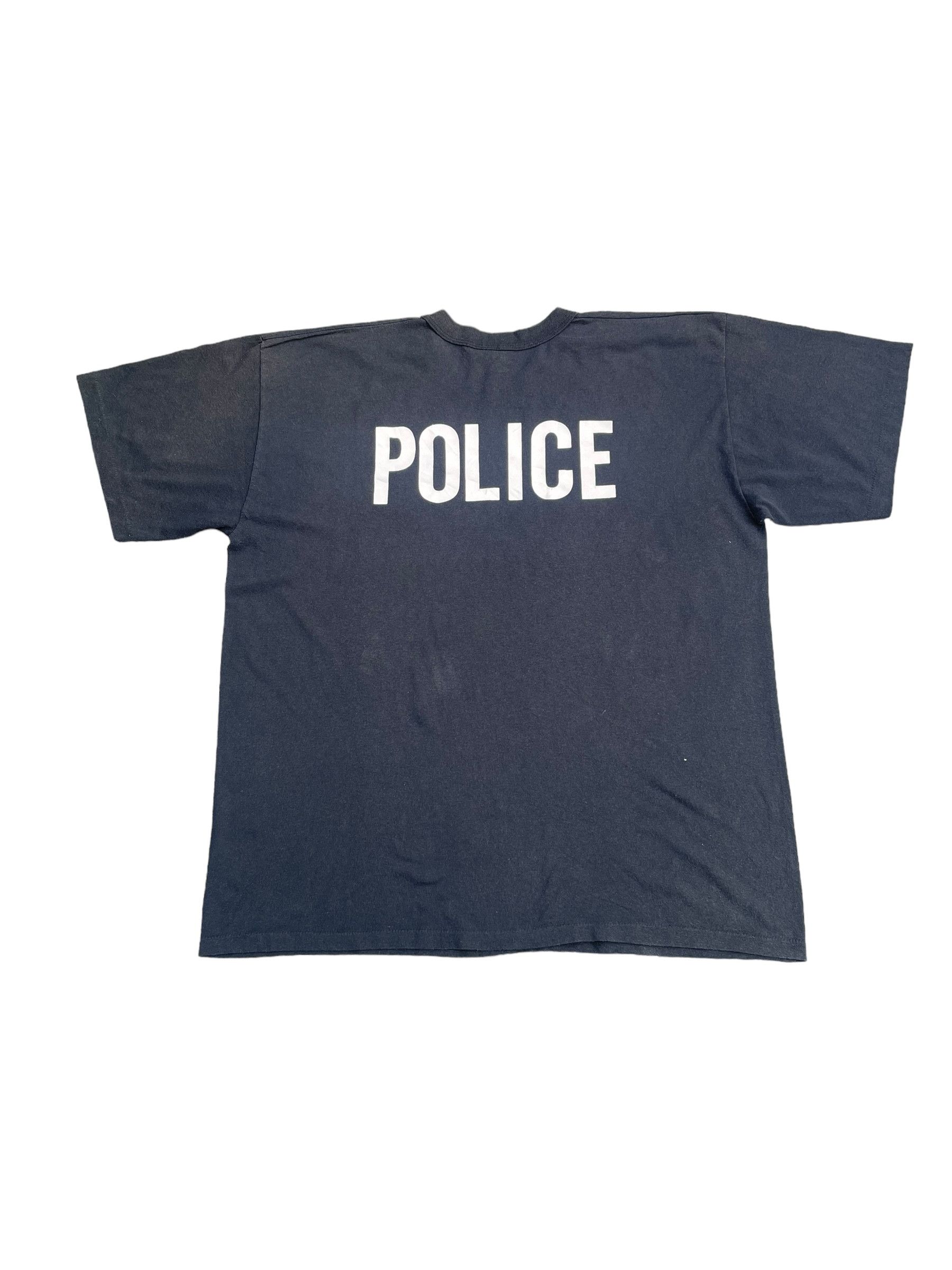 Vintage Vintage Police Spellout Tshirt Size US XXL / EU 58 / 5 - 4 Thumbnail