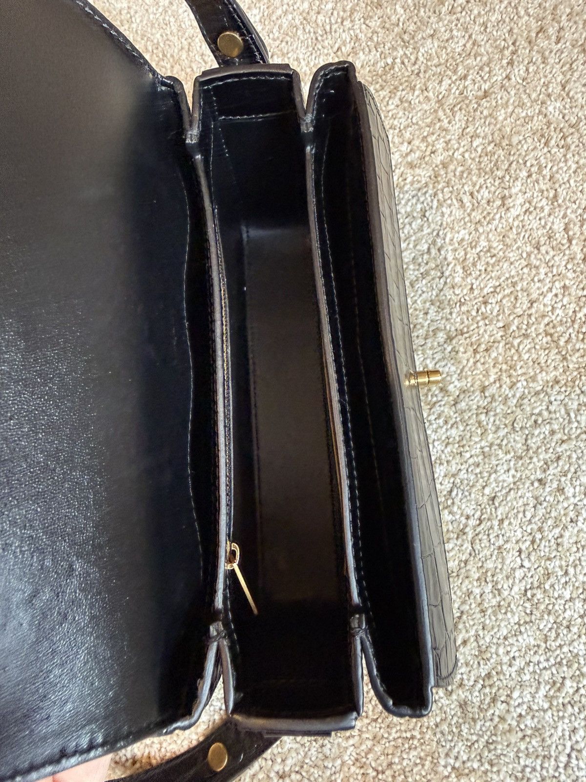 Balenciaga Lady Flap Small Shoulder Bag Black Crocodile Calfskin Size ONE SIZE - 9 Thumbnail