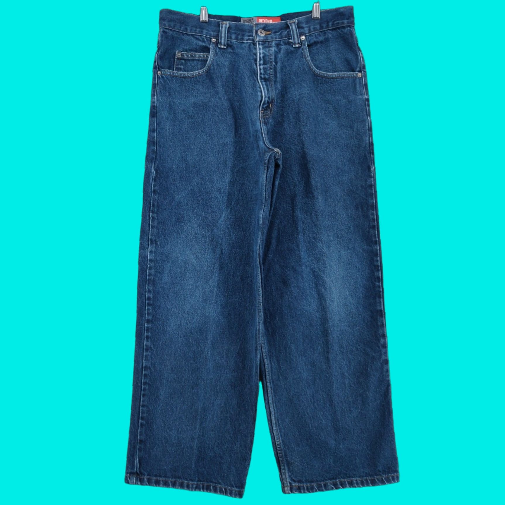 90s anchor blue “BEYOND BAGGY” Pants Vintage 90s Anchor Blue Beyond Baggy Jeans Size 36x30 FITS