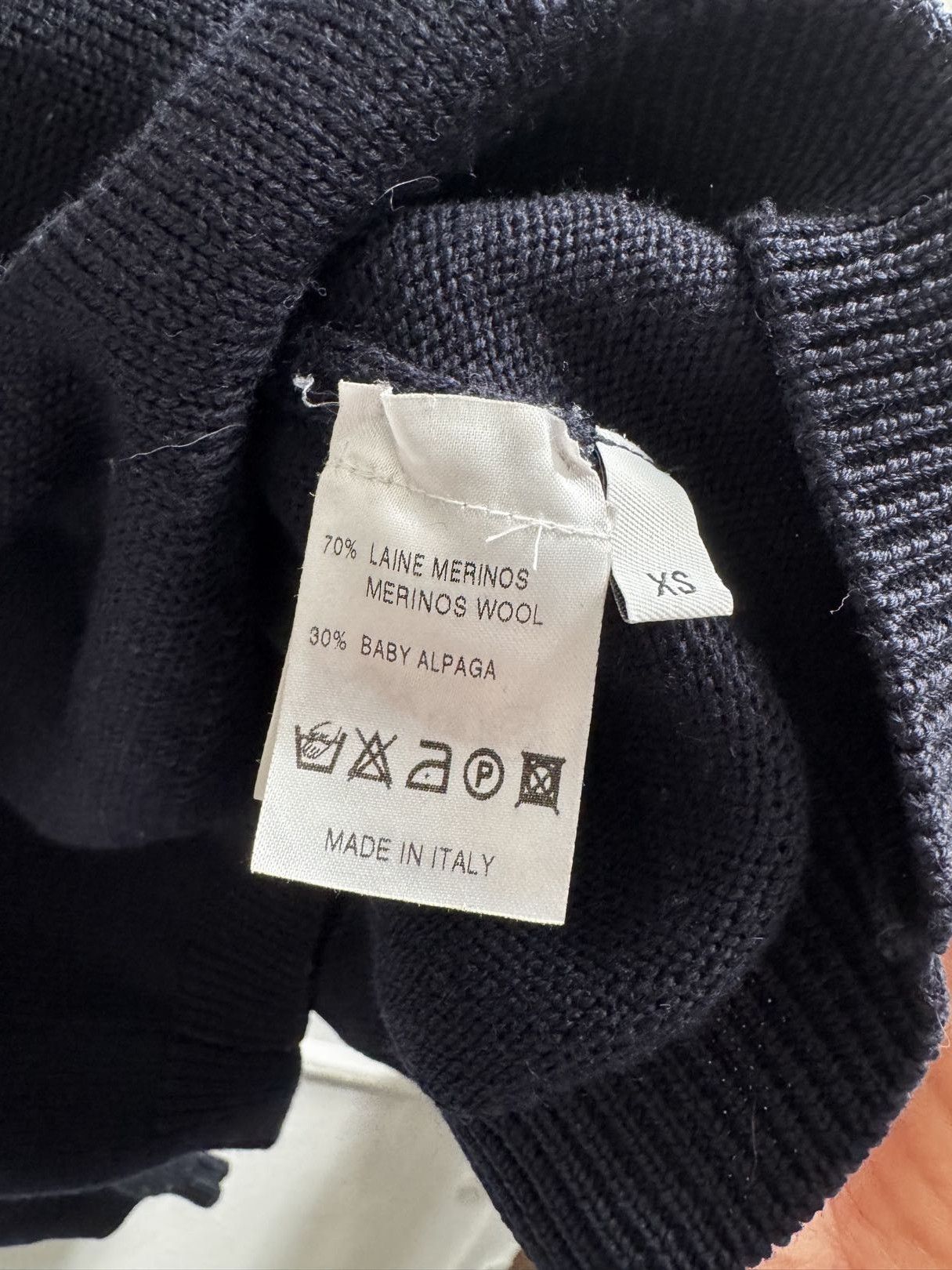 Lanvin Merino Wool/Alpaca Navy Sweater Size US XS / EU 42 / 0 - 4 Thumbnail