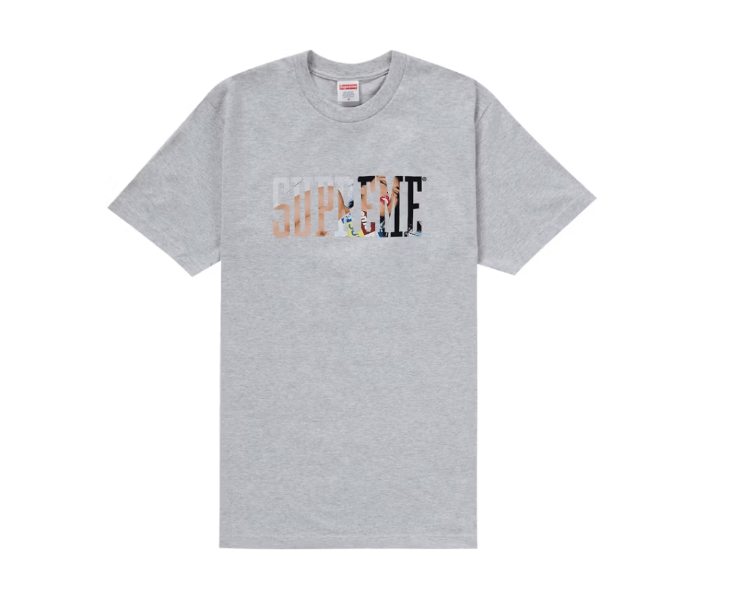 Streetwear × Supreme Supreme Tera Patrick Collegiate Tee Ash Grey 