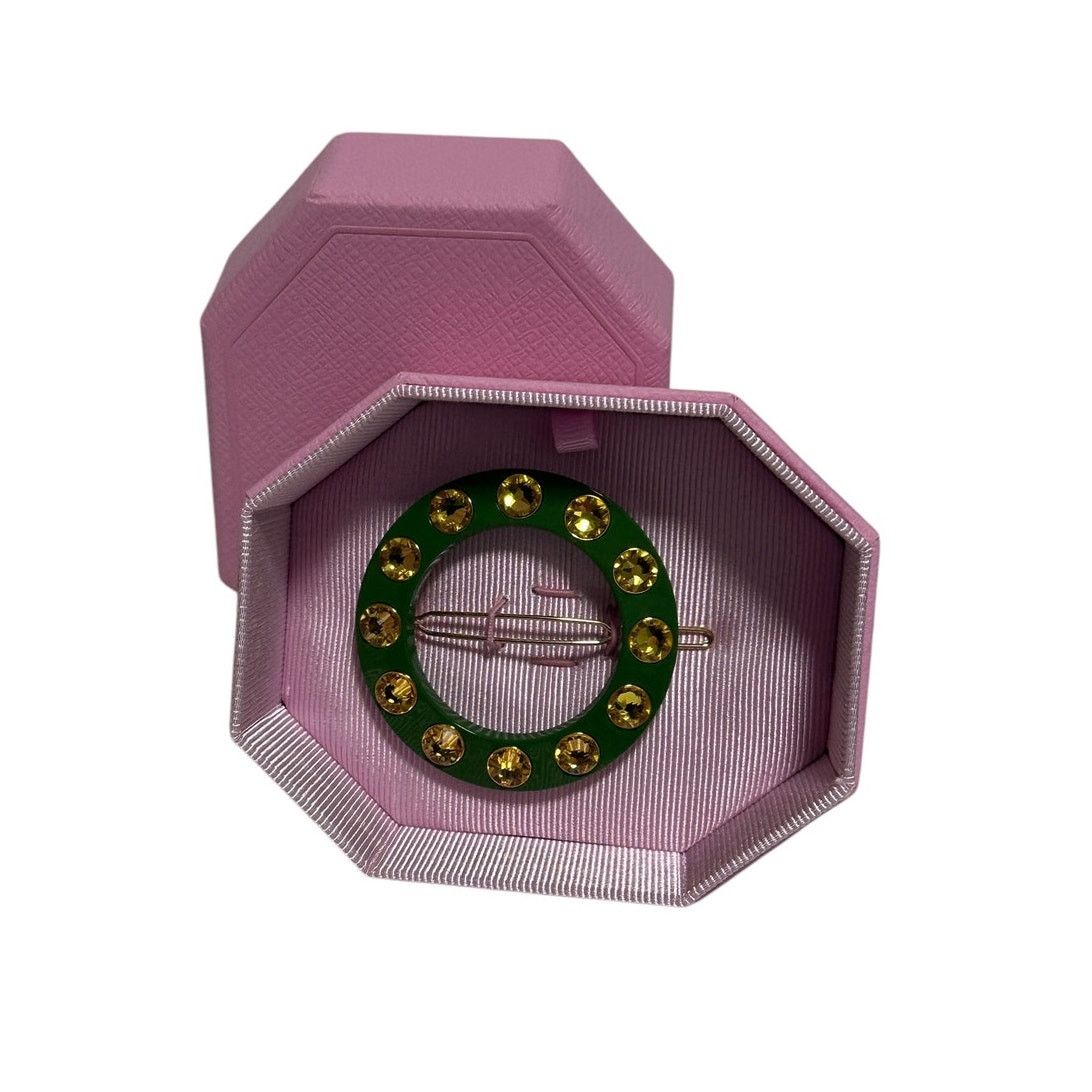 Swarovski Swarovski Hair clip Round cut, Round shape, Green Size ONE SIZE - 6 Thumbnail