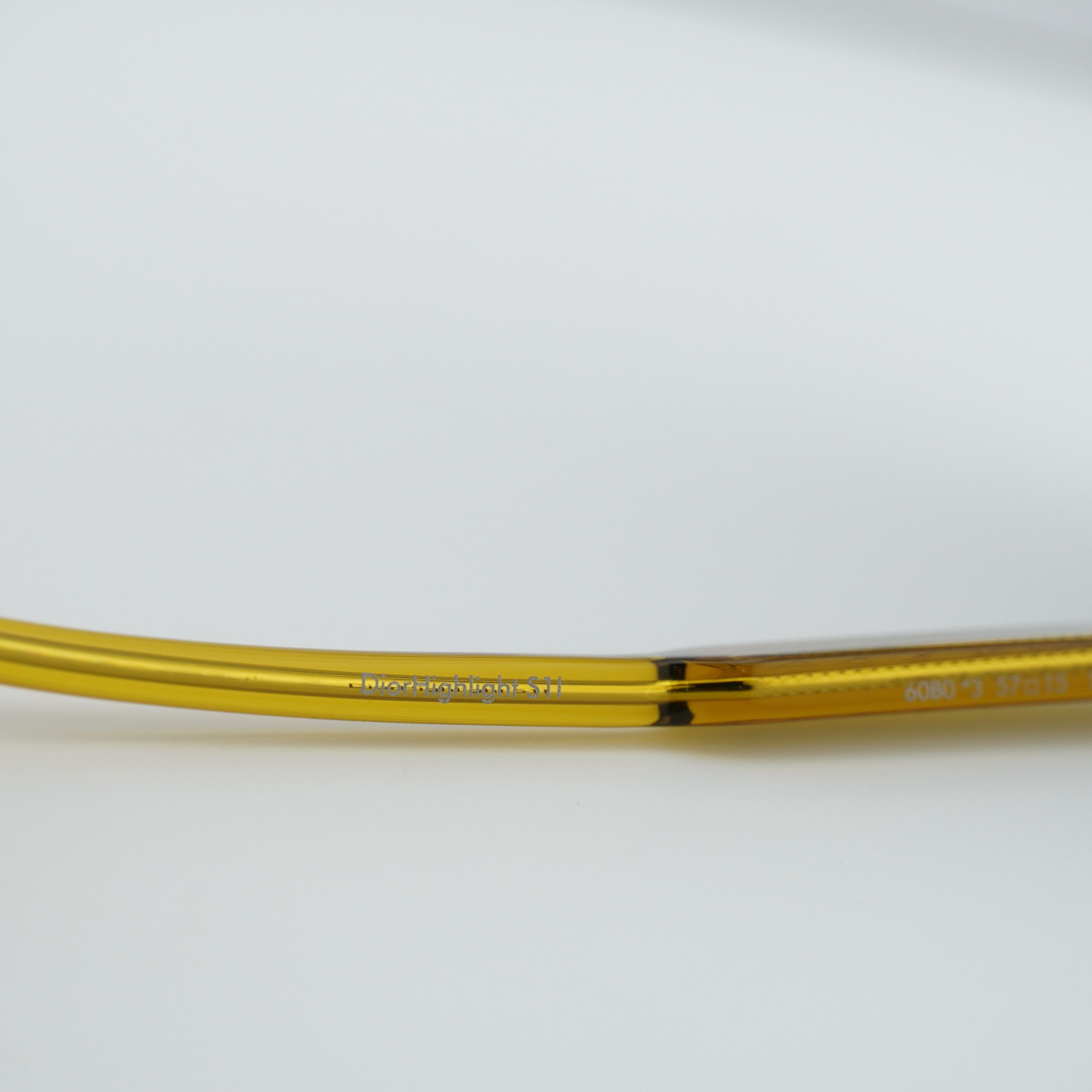 Dior Dior DIORHIGHLIGHT S1I 60B0 Sunglasses Yellow Square Frame Size ONE SIZE - 10 Thumbnail