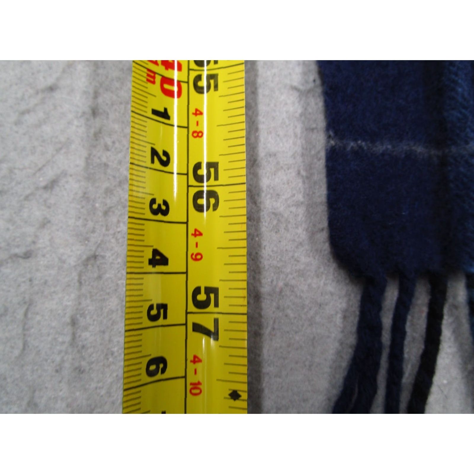 Vintage VINTAGE Enzo Mantovani Men's Plaid Wool Cashmere Blend Scarf One Size Blue Winter Fall Classic Size ONE SIZE - 6 Thumbnail