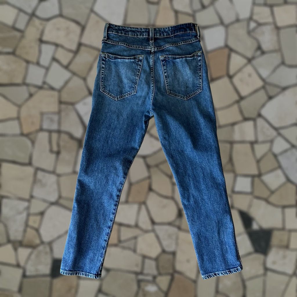 AMO AMO Denim Jeans Women's 27x26 Blue Relaxed Tapered 5-Pocket Medium Wash City Urban Casual Style Stretch Cotton Spandex Size 27" / US 4 / IT 40 - 1 Thumbnail