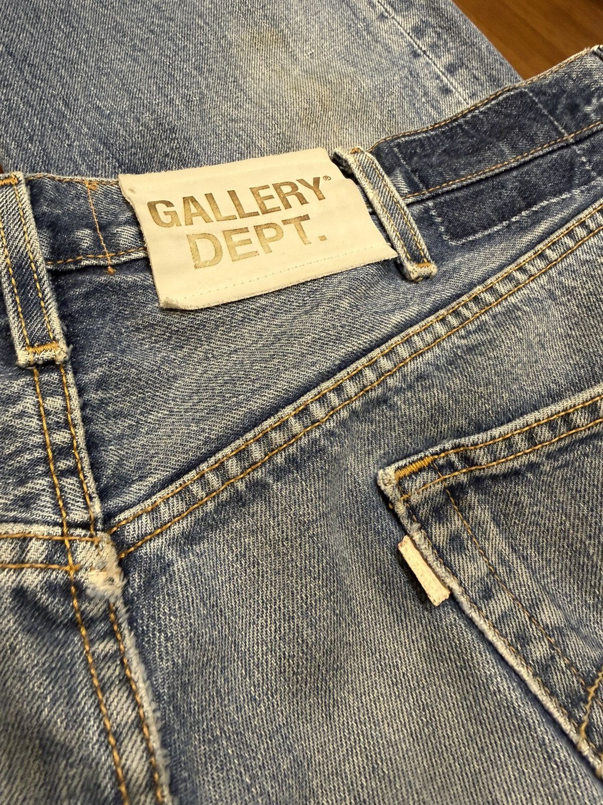 Gallery Dept. Gallery Dept Straight Leg Painted Denim Jeans Size US 37 - 5 Thumbnail