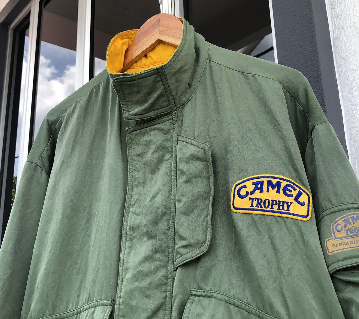 Vintage Vintage 1980 CAMEL TROPHY Reversible Bomber Jacket Size US L / EU 52-54 / 3 - 3 Thumbnail
