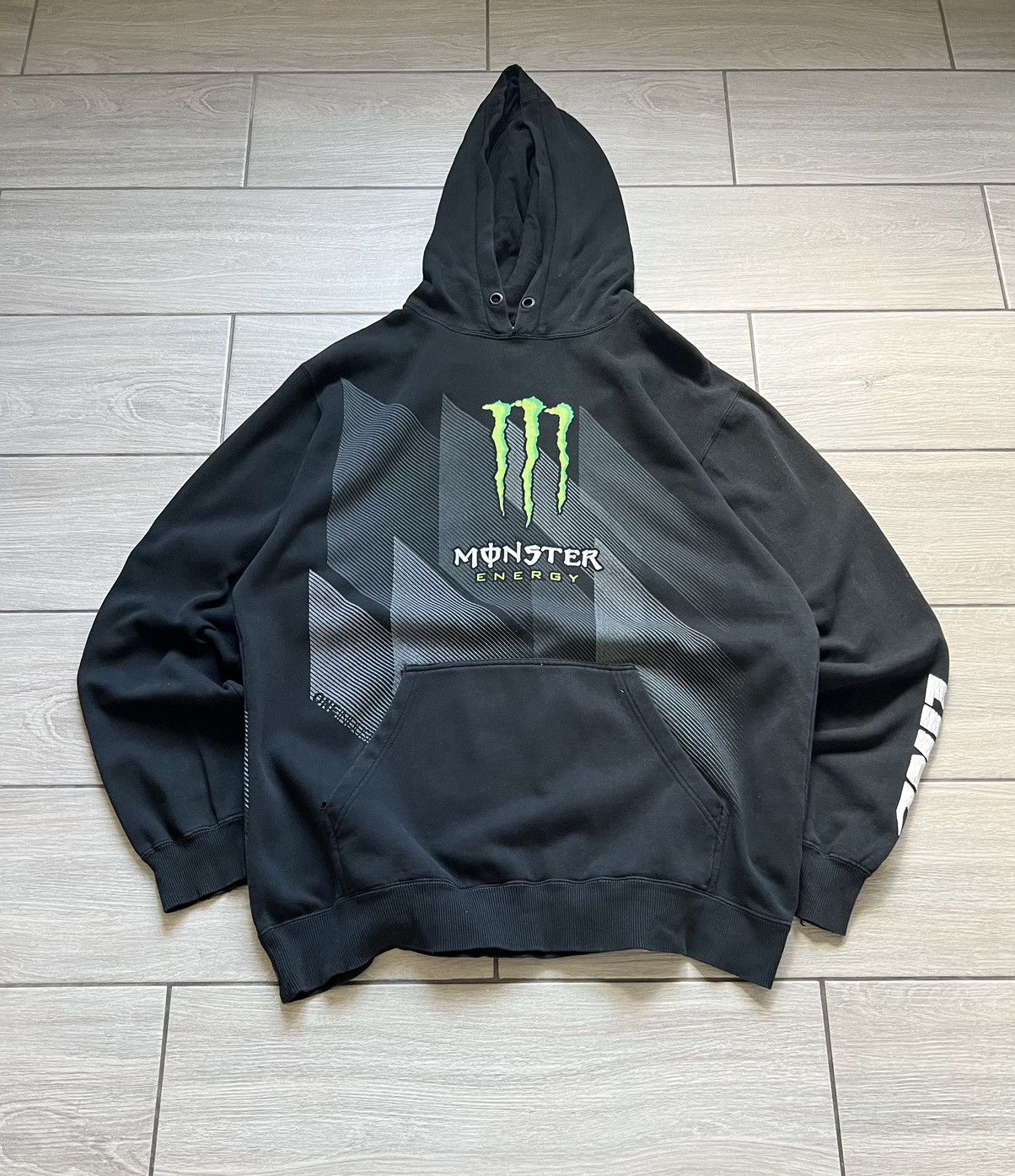 Affliction × JNCO × Vintage Y2k Affliction Fox Racing Monster Hype Energy Hoodie Size US M / EU 48-50 / 2 - 2 Thumbnail