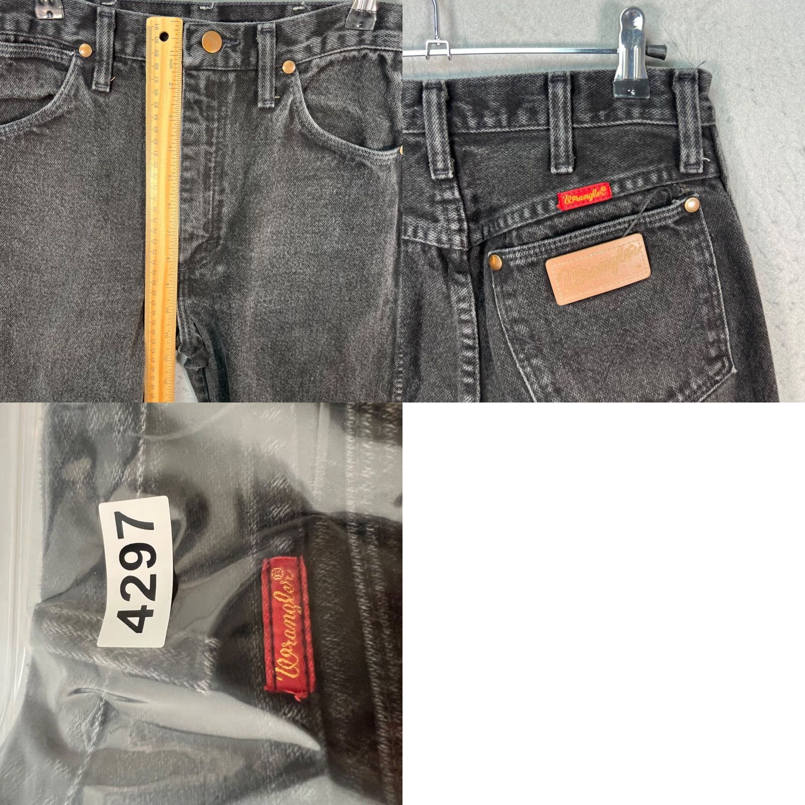 Wrangler VINTAGE Wrangler Womens Jeans Black High-Waisted Straight Denim Cotton 26 Inseam 34 Womens Jeans Men? Size 26" / US 2 / IT 38 - 8 Thumbnail