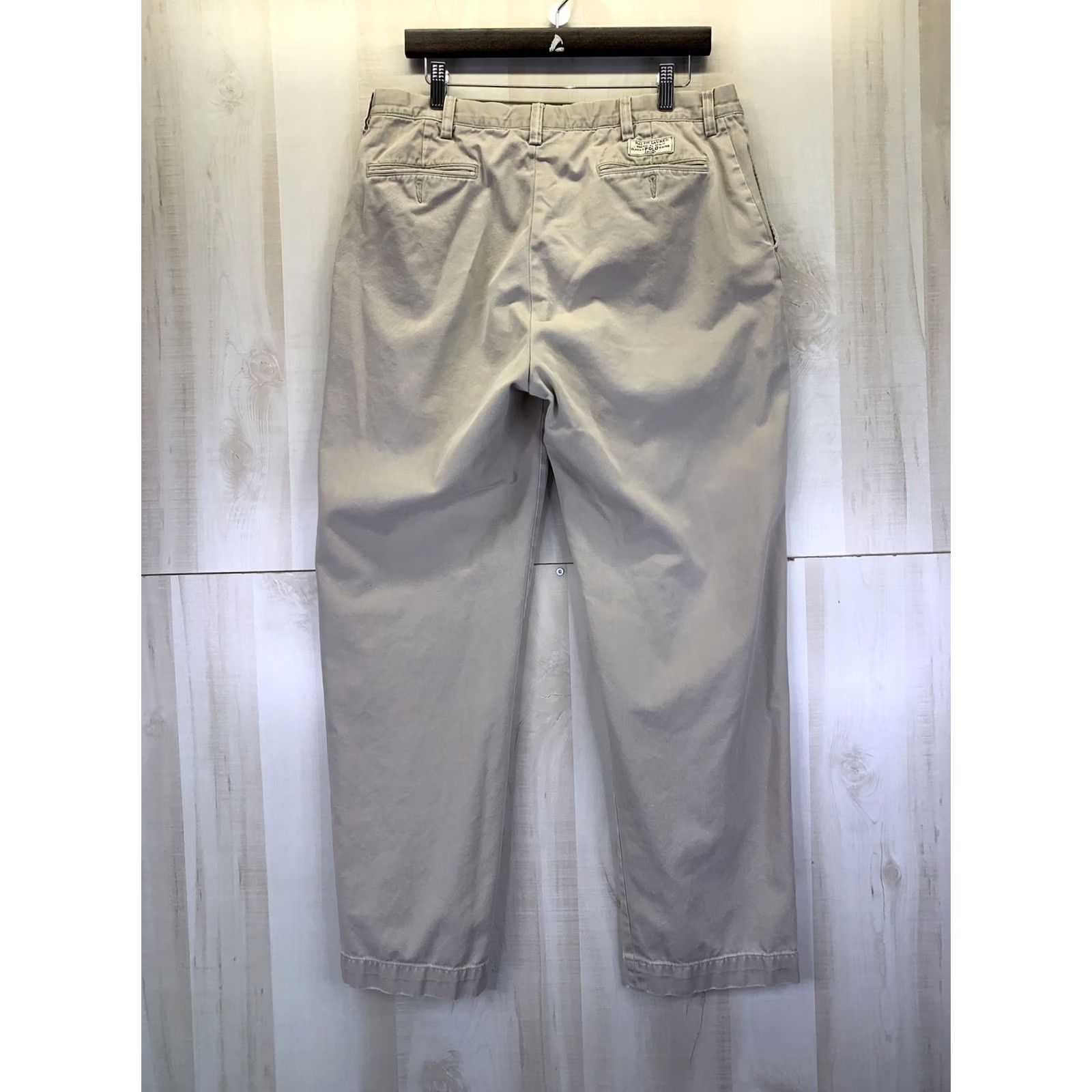 Polo Ralph Lauren VINTAGE Polo Ralph Lauren Pants Chino Distressed Khaki 35x32-9163 Mens Pants Size US S / EU 44-46 / 1 - 7 Thumbnail