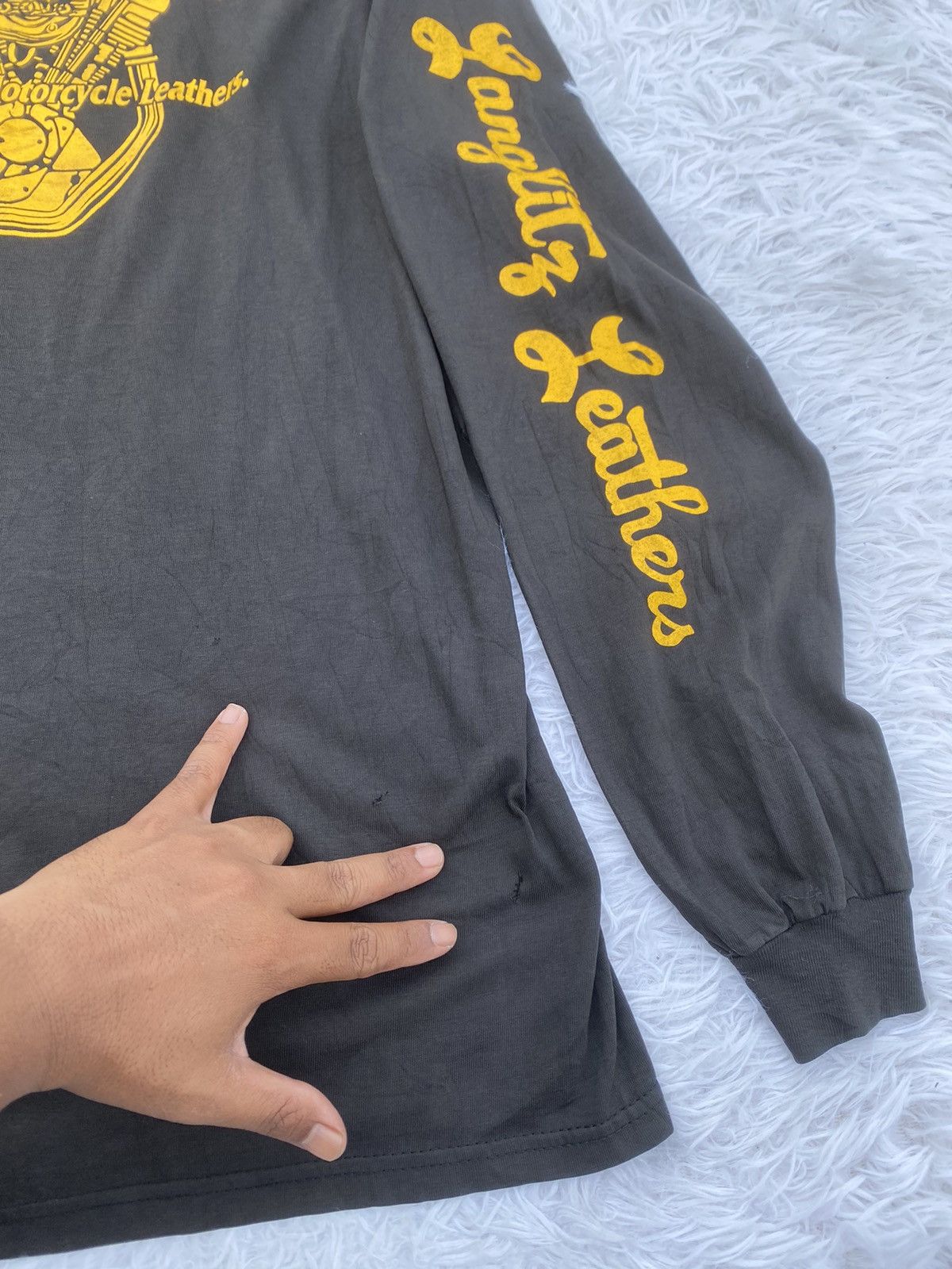 Hanes Vtg 90s Langlitz Leather World’s Finest Motorcycle Leathers Size US L / EU 52-54 / 3 - 7 Thumbnail