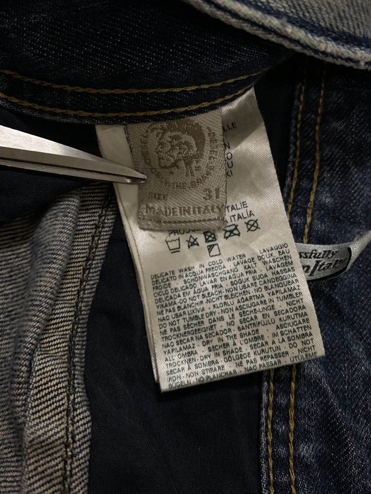 Diesel Diesel Industry Krayver Acid Wash Distressed Grunge Jeans Size US 32 / EU 48 - 21 Thumbnail