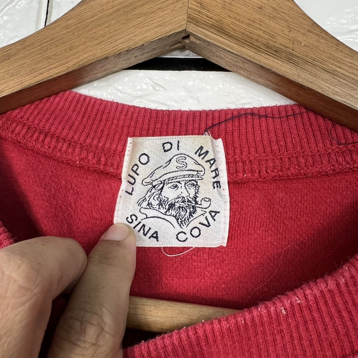 Vintage LUPO DI MARE Sina Cova Simbolo Marino Sweatshirt #3976-C181 Size US M / EU 48-50 / 2 - 10 Thumbnail