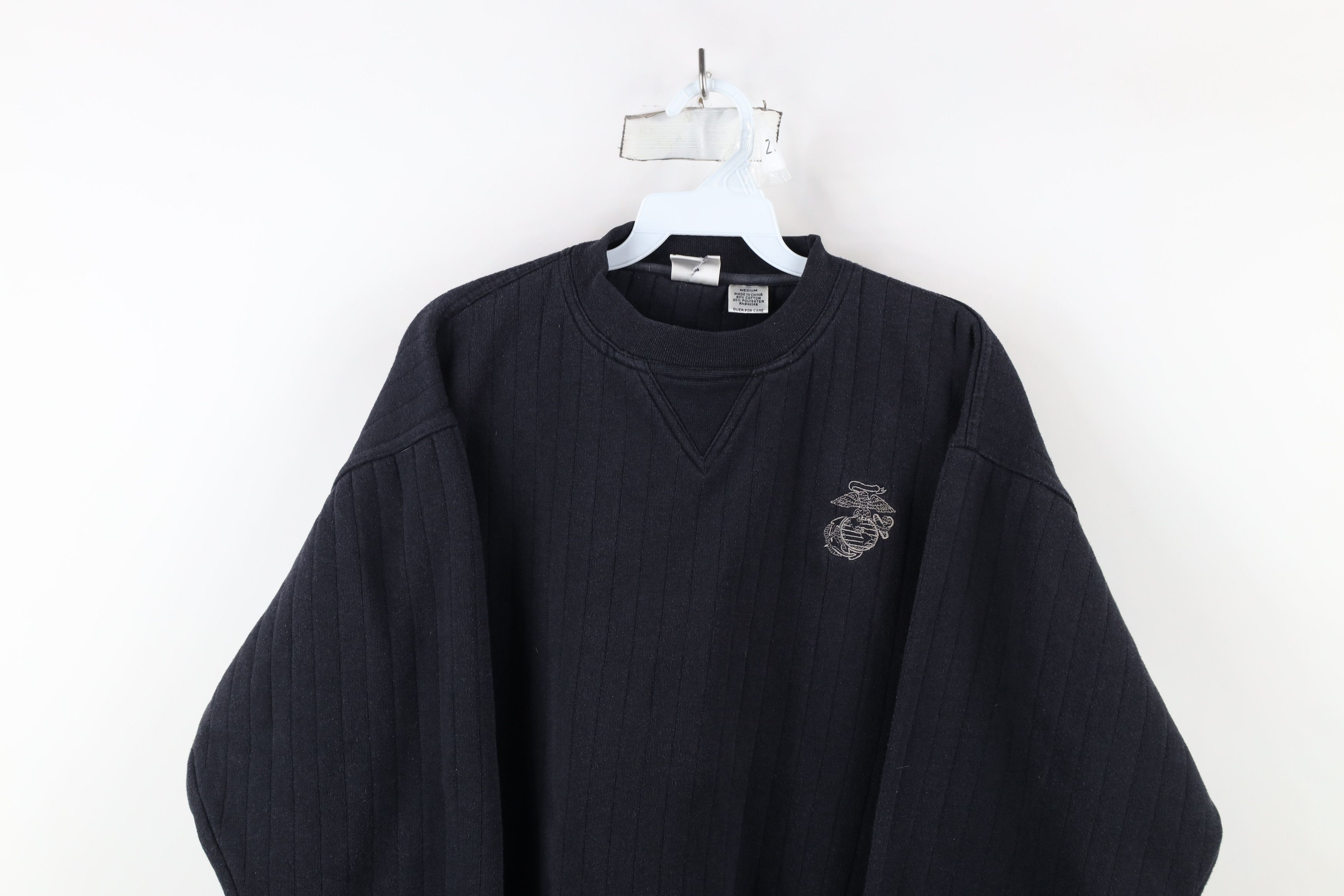 Vintage Vintage 90s United State Marines Corps Crewneck Sweatshirt Size US M / EU 48-50 / 2 - 2 Thumbnail