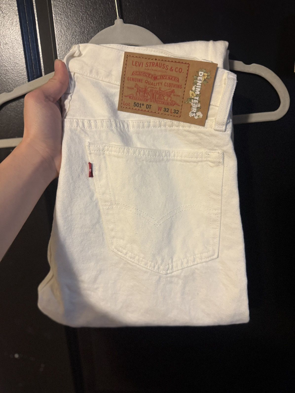 DENIM TEARS Denim tears X Levi’s 501 mono cotton wreath jeans size 32 Size US 32 / EU 48 - 1 Thumbnail