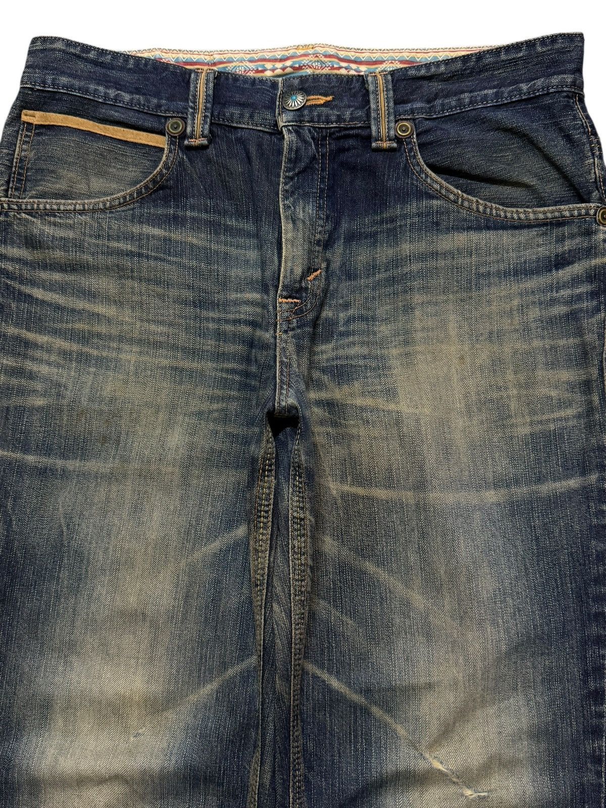 Edwin Vintage Y2K Edwin XV Faded Wash Clawmark Wide Leg Baggy Size US 36 / EU 52 - 3 Thumbnail