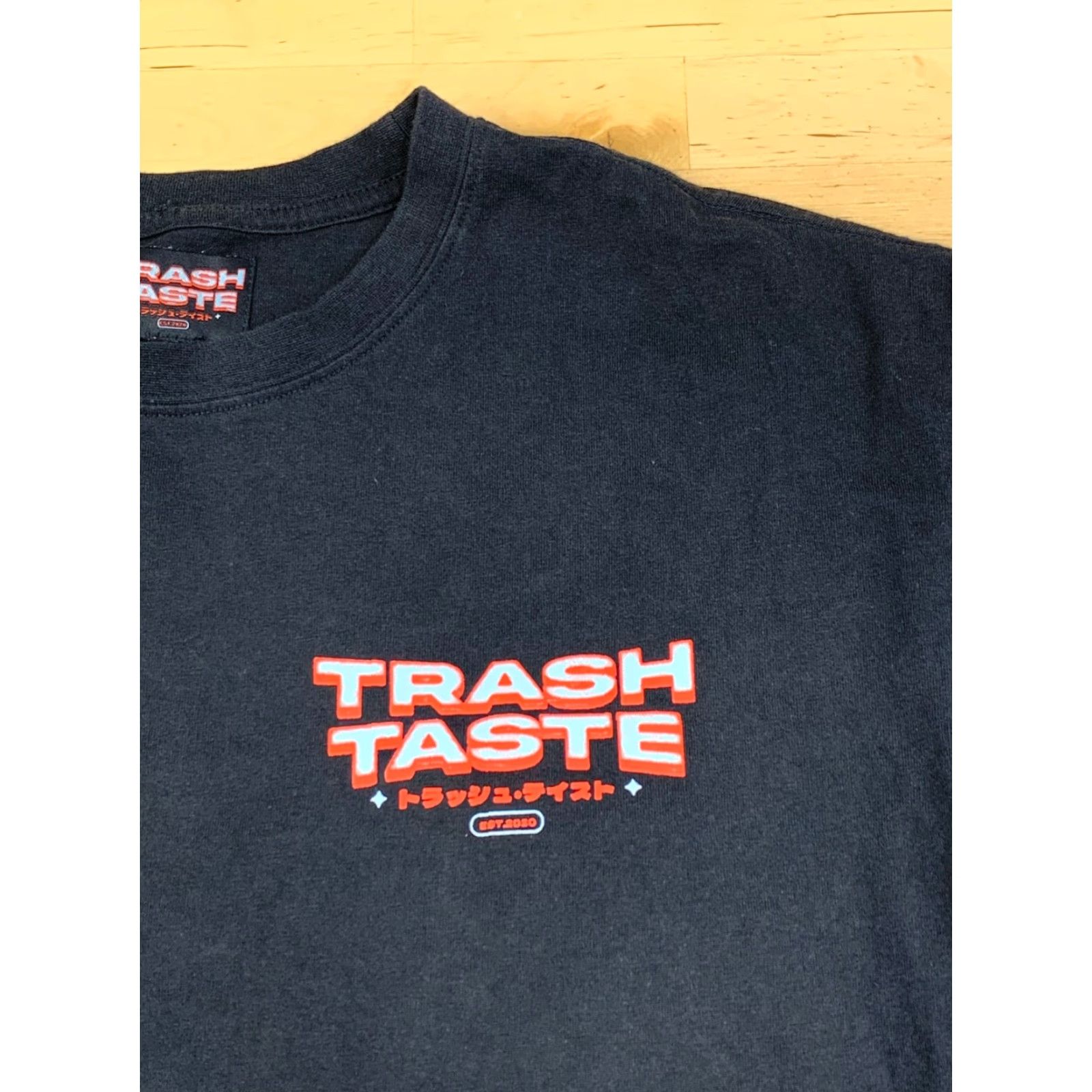 Vintage Trash Taste Long Sleeve Shirt Men S Black Anime Pullover 90s 00s Smiley Size US S / EU 44-46 / 1 - 5 Thumbnail