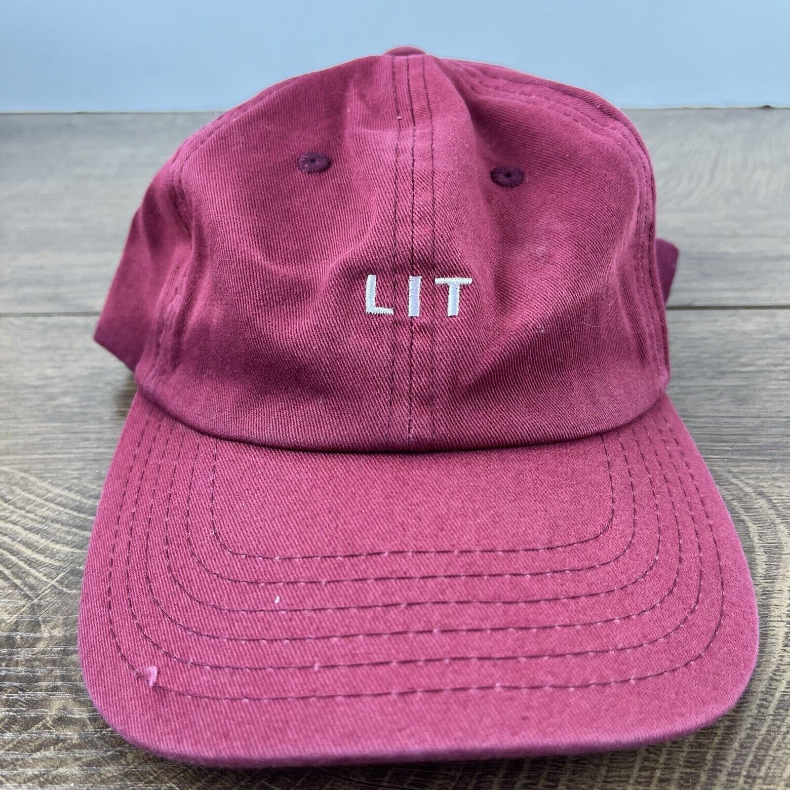 Other LIT Hat Red Cap Lit Baseball Hat Adjustable Hat Red Adult Fi Size ONE SIZE - 2 Thumbnail