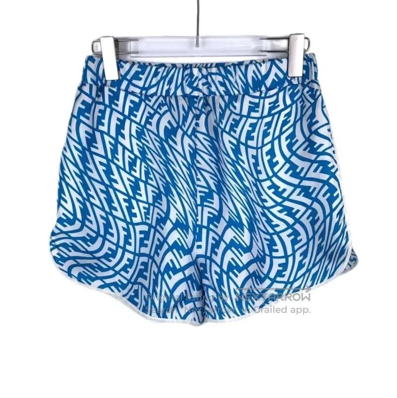 Fendi Fendi Blue Silk Men's Shorts . Size US 32 / EU 48 - 1 Thumbnail