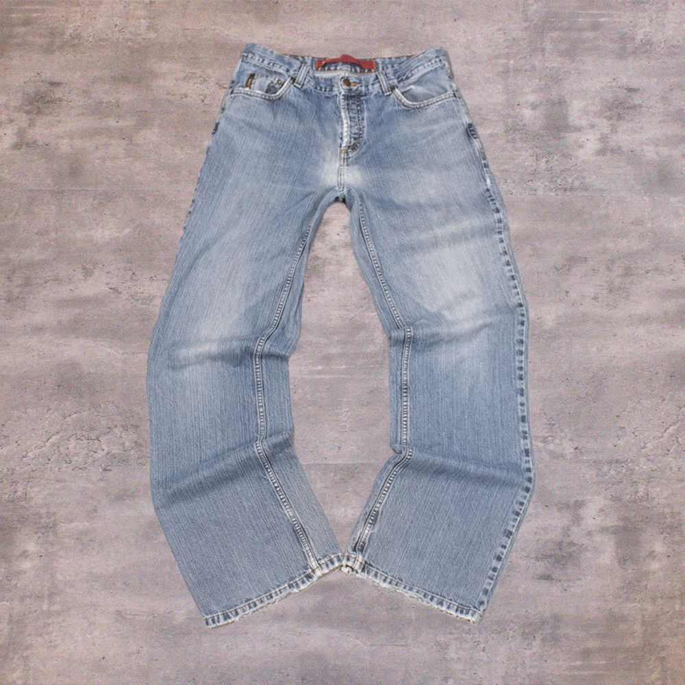 4YOU Y2K 00's 4You Baggy Relax Fit Wide Midwash Denim Pant's Size US 30 / EU 46 - 2 Thumbnail