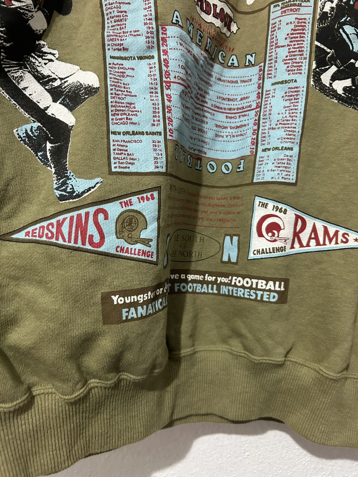 NFL × Vintage 80s Football League Pacific Coast rare allover print sweat Size US L / EU 52-54 / 3 - 5 Thumbnail