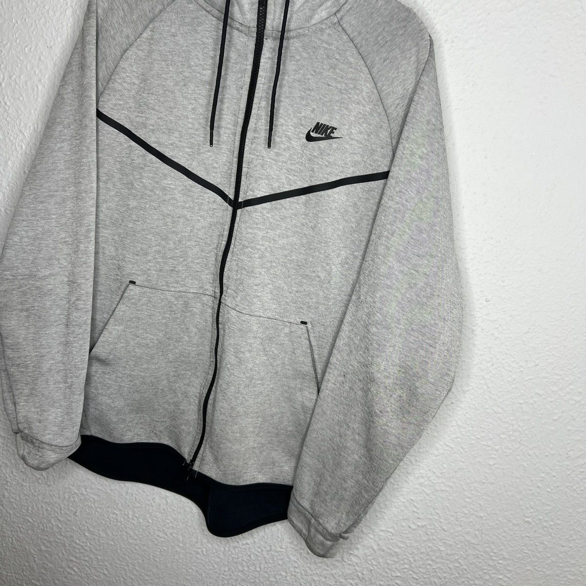 Nike Nike Tech Fleece Hoodie Grey Jacket Zip Size US XL / EU 56 / 4 - 3 Thumbnail