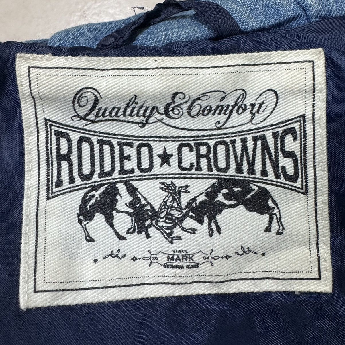 Japanese Brand Rodeo Crown Denim Puffer Hooded Jacket Size US M / EU 48-50 / 2 - 14 Thumbnail