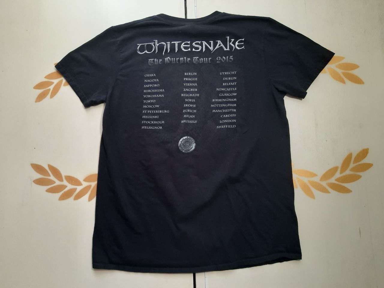 Band Tees × Gildan Gildan WhiteSnake The Purple Tour 2015 T-Shirt Size US L / EU 52-54 / 3 - 7 Thumbnail