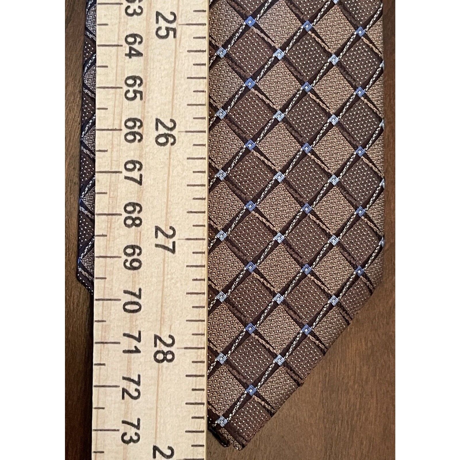 Perry Ellis Perry Ellis Portfolio Brown Blue Polyester Made In China Size ONE SIZE - 5 Thumbnail