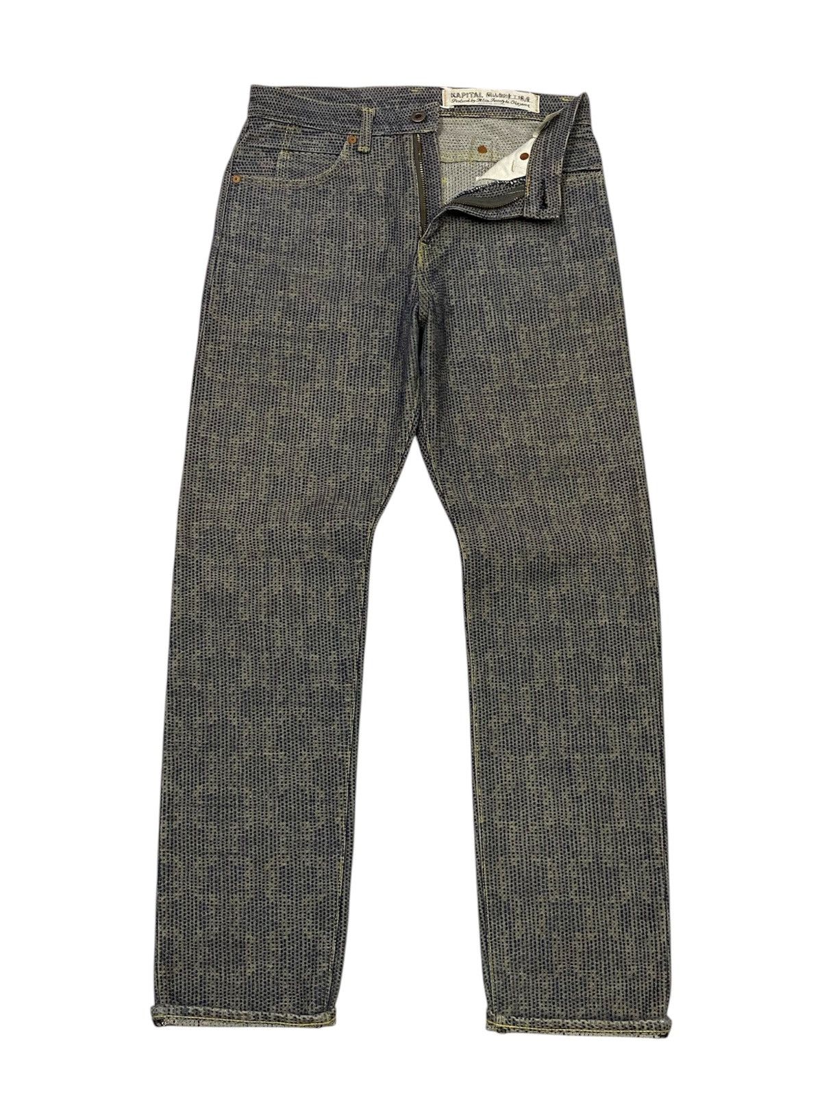Kapital Kapital Century Monkey Cisco ( Sashiko ) Denim Pants Size US 30 / EU 46 - 1 Thumbnail