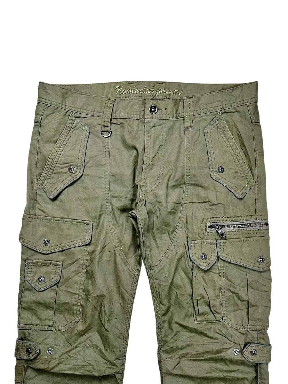 If Six Was Nine 2000s Nicole Club For Men - Multipocket Cargo Pants Size US 29 - 7 Thumbnail