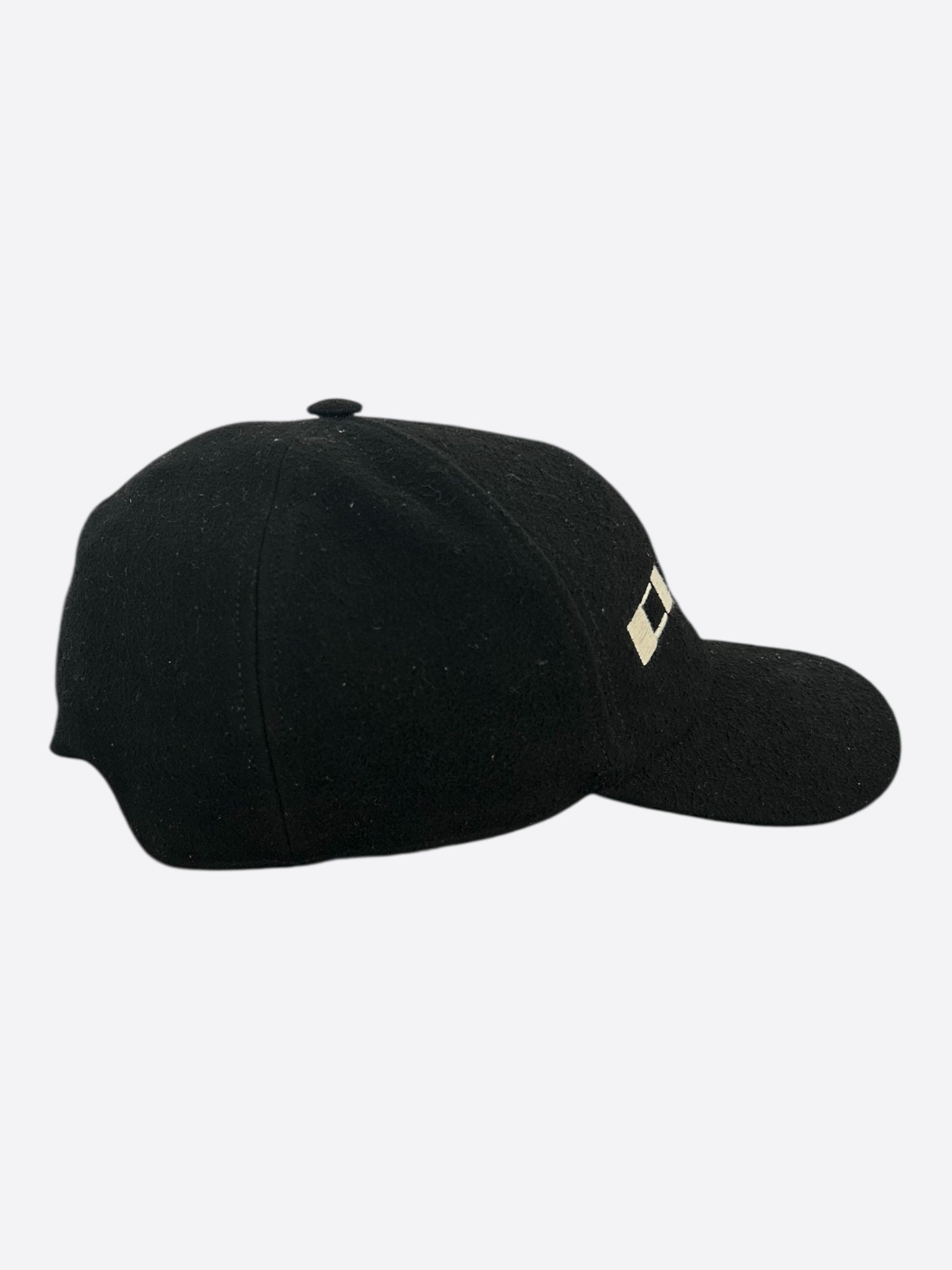 Rick Owens Rick Owens Black & White Embroidered C*NTY Logo Hat Size ONE SIZE - 2 Thumbnail