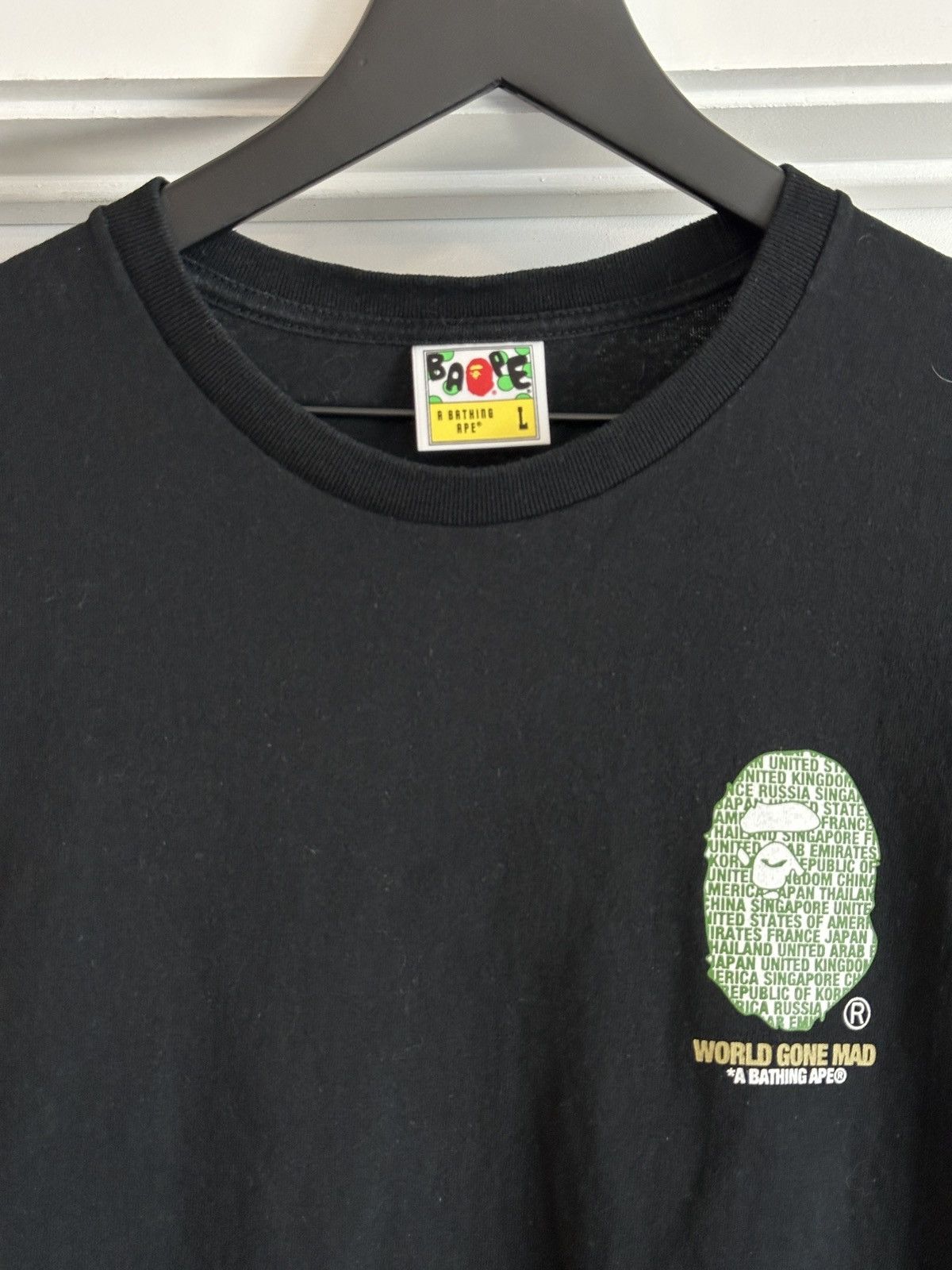 Bape BAPE Japan Katakana College City Tee Black Size US L / EU 52-54 / 3 - 2 Thumbnail