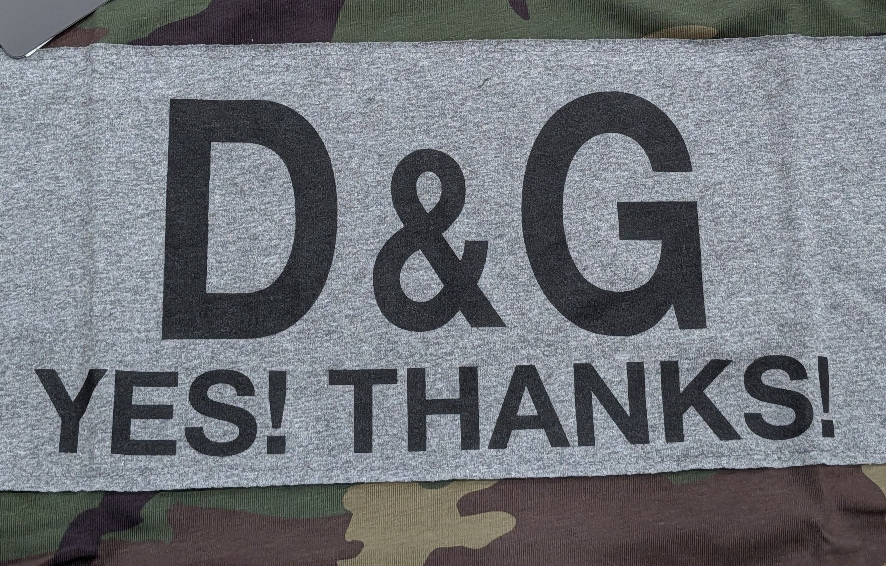 Dolce & Gabbana Dolce Gabbana Logo Camo Stripe T-Shirt Military Medium Size US M / EU 48-50 / 2 - 2 Thumbnail