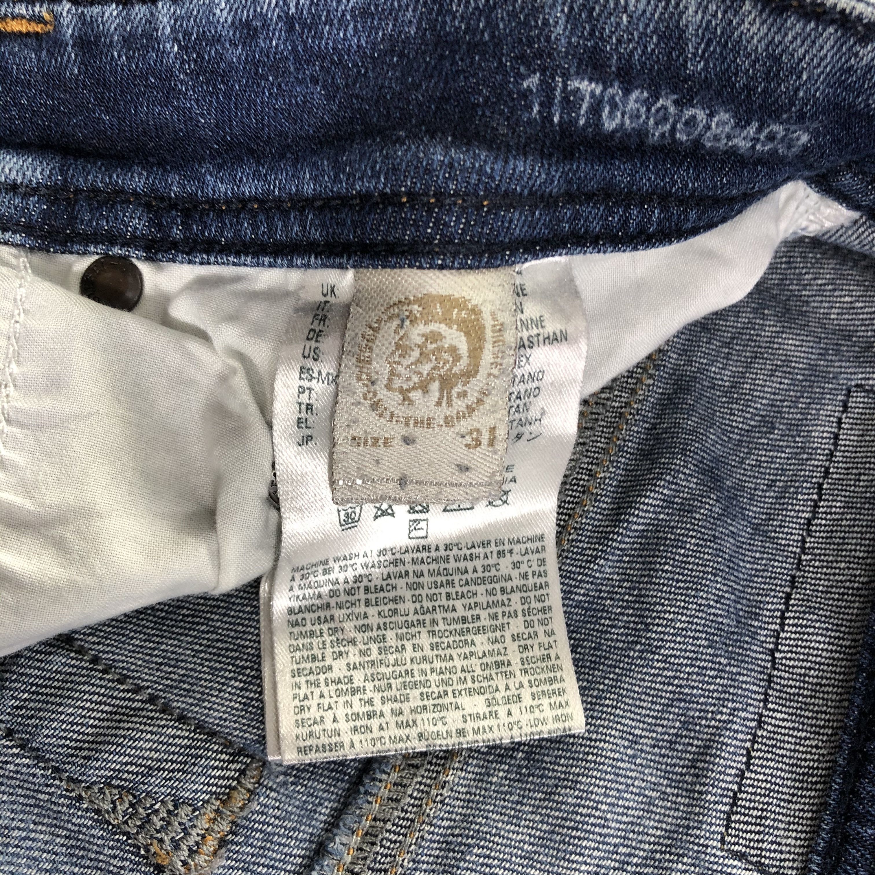 Diesel Diesel Safado Jeans Distressed Denim KJ2236 Size US 31 - 10 Thumbnail
