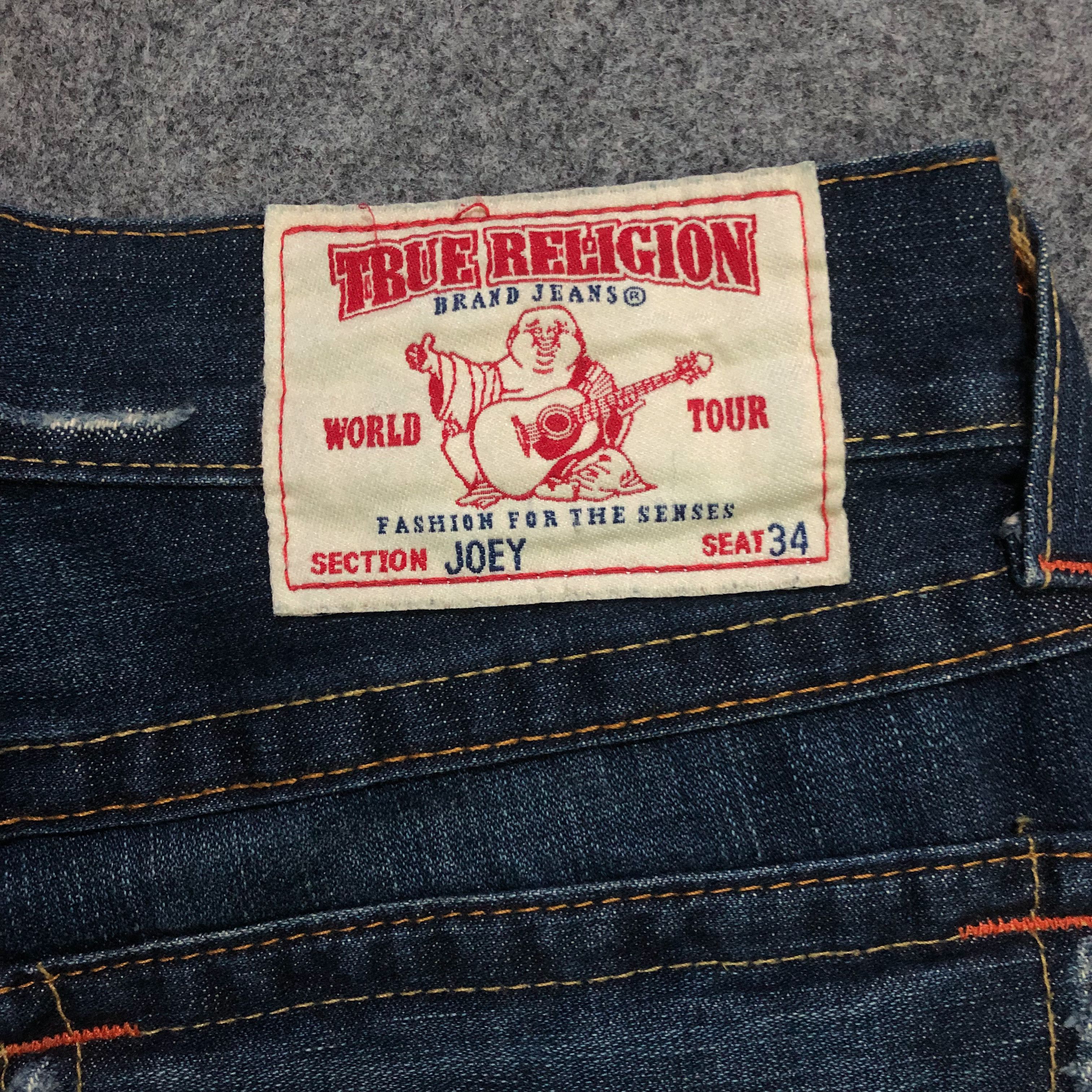 Japanese Brand True Religion Joey Super T Bootcut Jeans Denim Dark Wash Size US 29 - 11 Thumbnail